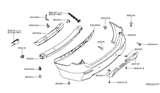 Diagram for Infiniti JX35 Bumper - HEM22-3JAMH