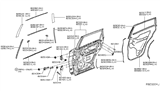 Diagram for 2019 Infiniti QX60 Door Moldings - 82821-3JA0B