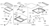 Diagram for Infiniti JX35 Sunroof - 73612-3JA0B