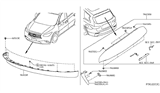 Diagram for 2018 Infiniti QX60 Spoiler - 96030-1A68H