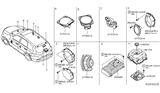 Diagram for 2015 Infiniti QX60 Car Speakers - 28156-JB10A