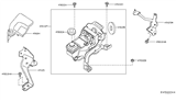 Diagram for 2015 Infiniti QX60 Power Steering Pump - 49110-3KA5D