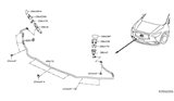 Diagram for Infiniti Windshield Washer Nozzle - 28641-9NF0A