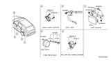 Diagram for 2013 Infiniti JX35 Parking Assist Distance Sensor - 284K0-3JA0C