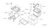 Diagram for Infiniti Battery Tray - 24428-56L00