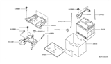 Diagram for 1999 Infiniti QX4 Battery Tray - 24428-56L00