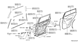 Diagram for Infiniti QX80 Body Mount Hole Plug - 01658-02143