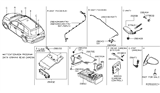 Diagram for Infiniti EX37 Antenna Mast - 28215-JG40B