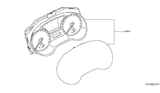 Diagram for Infiniti QX60 Instrument Cluster - 24810-9NG0A