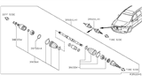Diagram for 2014 Infiniti QX60 Axle Shaft - 39101-3JT0D