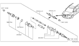 Diagram for 2015 Infiniti QX60 Axle Shaft - 39101-3JT0D