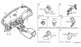 Diagram for 2015 Infiniti QX60 Body Control Module - 284B1-9NB1A