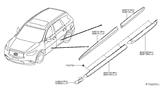 Diagram for Infiniti Door Moldings - 82876-3JA0B