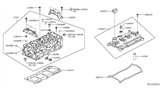 Diagram for Infiniti QX60 Engine Cover - 13264-3KY0A