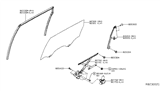 Diagram for Infiniti Window Regulator - 82721-3JA1A