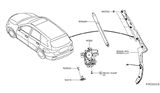 Diagram for Infiniti Tailgate Lock - 90500-3JA1B