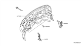 Diagram for Infiniti QX60 Dash Panels - 67900-3JV0A