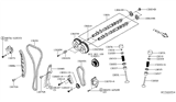 Diagram for Infiniti QX60 Timing Chain Tensioner - 13070-3KY0A