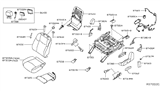 Diagram for Infiniti QX60 Seat Cushion - 87361-3JA4A