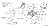 Diagram for 2015 Infiniti QX60 Seat Cushion - 87361-3JA9A