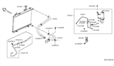 Diagram for 2014 Infiniti QX60 Radiator Hose - 21501-9NB0A