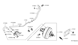 Diagram for Infiniti QX60 Brake Booster Vacuum Hose - 47474-3JV0A