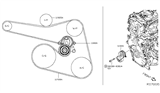 Diagram for Infiniti Serpentine Belt - 11920-3KY0A