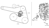 Diagram for 2015 Infiniti QX60 Drive Belt - 11920-3KY0A