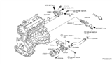 Diagram for Infiniti Thermostat Gasket - 21049-3Z000