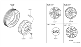 Diagram for 2018 Infiniti QX60 Spare Wheel - 40300-9PE8E