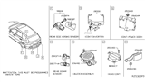 Diagram for 2014 Infiniti Q70 Parking Assist Distance Sensor - 28438-4DA1D