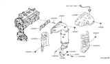 Diagram for 2015 Infiniti QX60 Exhaust Heat Shield - 16590-3KA0B