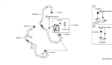 Diagram for Infiniti QX60 Oil Cooler Hose - 21306-3KY1A