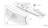 Diagram for 2014 Infiniti QX60 Grille - 62310-3JV0A