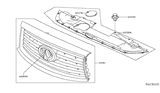 Diagram for 2016 Infiniti QX60 Grille - 62310-3JV0A