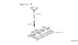 Diagram for 2014 Infiniti QX60 Spark Plug - 22401-1KC1C