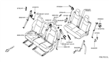Diagram for Infiniti QX60 Seat Belt - 88852-3JA8B
