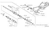 Diagram for Infiniti QX60 Axle Shaft - 39100-3JT3B