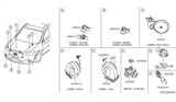 Diagram for Infiniti Horn - 25620-3JA0A