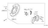 Diagram for 2017 Infiniti QX60 Parking Brake Shoe - D4060-3JA0C