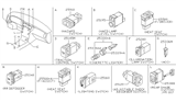 Diagram for Infiniti Q45 Seat Heater Switch - 25500-30Y10