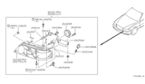 Diagram for Infiniti Q45 Headlight - 26025-6P100