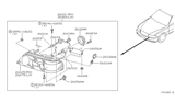 Diagram for 1996 Infiniti Q45 Headlight Bulb - 26717-30P00