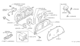 Diagram for Infiniti Q45 Instrument Cluster - 24814-3H200