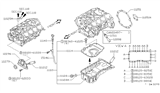 Diagram for Infiniti Q45 Oil Pan - 11110-6P000
