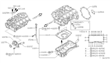 Diagram for 2000 Infiniti Q45 Oil Pan - 11110-6P011