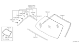 Diagram for 2001 Infiniti Q45 Windshield - 72712-3H000