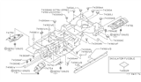 Diagram for 2002 Infiniti QX4 Body Mount Hole Plug - 74849-0E000