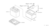 Diagram for 1997 Infiniti Q45 Battery Tray - 24428-4P000