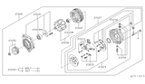 Diagram for 2001 Infiniti Q45 Alternator Case Kit - 23118-6P000